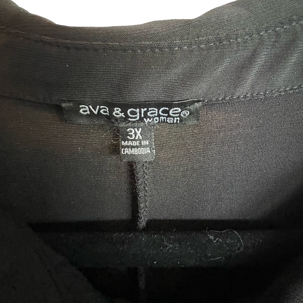 🖤 Ava & Grace Black A-Line Dress – Women’s 3X - Picture 4 of 6